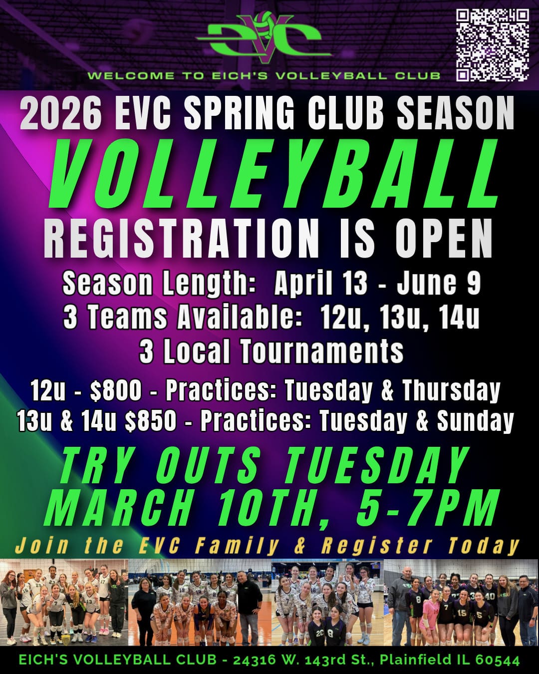 2026 Spring Season Club Tryouts