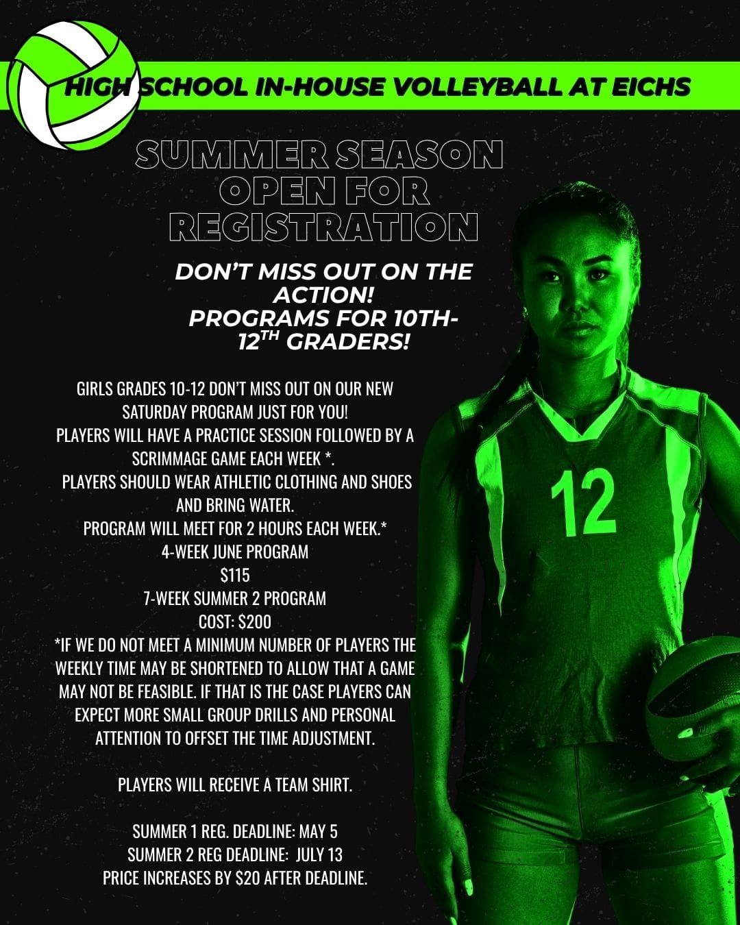 Girls 10-12 grade Academy program